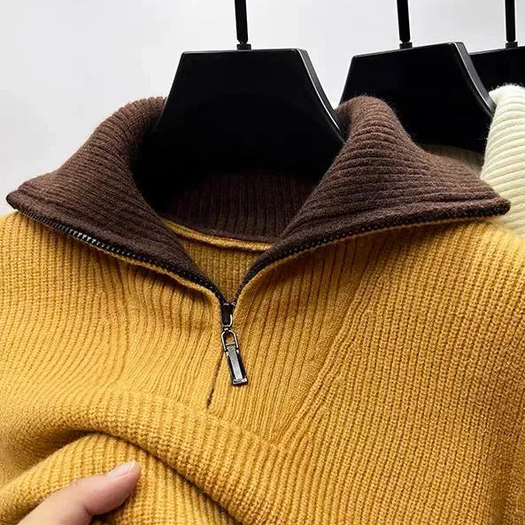 CHARLIE ZIP-UP SWEATER