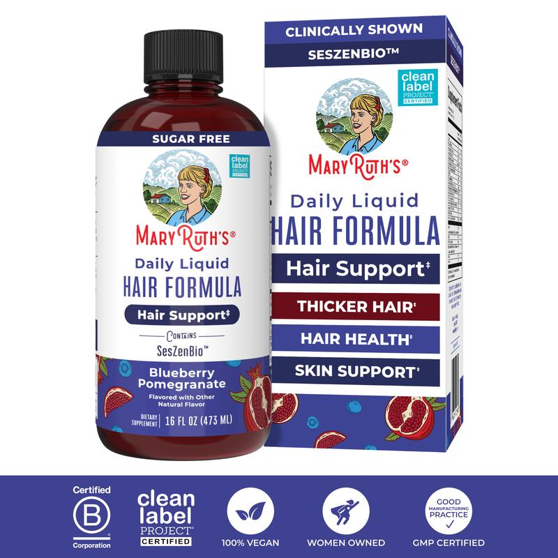 MaryRuth’s Root Radiance — Liquid Hair Support (SesZenBio + Biotin, Vitamin C)