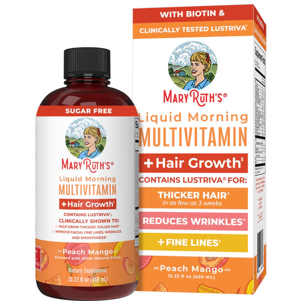 MaryRuth’s Liquid Multivitamin with Lustriva® — Thicker-Looking Hair & Smoother-Looking Skin