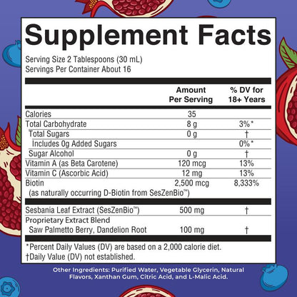 MaryRuth’s Root Radiance — Liquid Hair Support (SesZenBio + Biotin, Vitamin C)