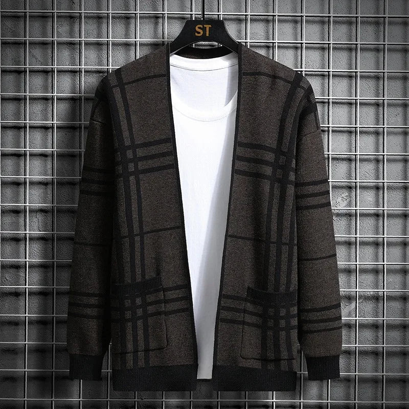 MONTROSE PLAID KNIT CARDIGAN
