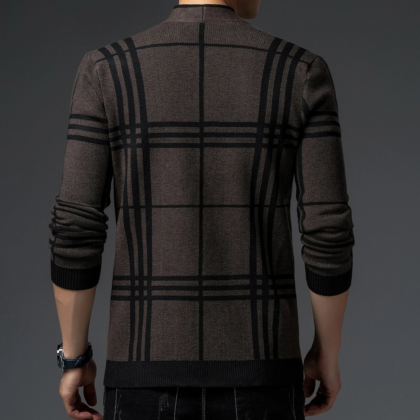 MONTROSE PLAID KNIT CARDIGAN