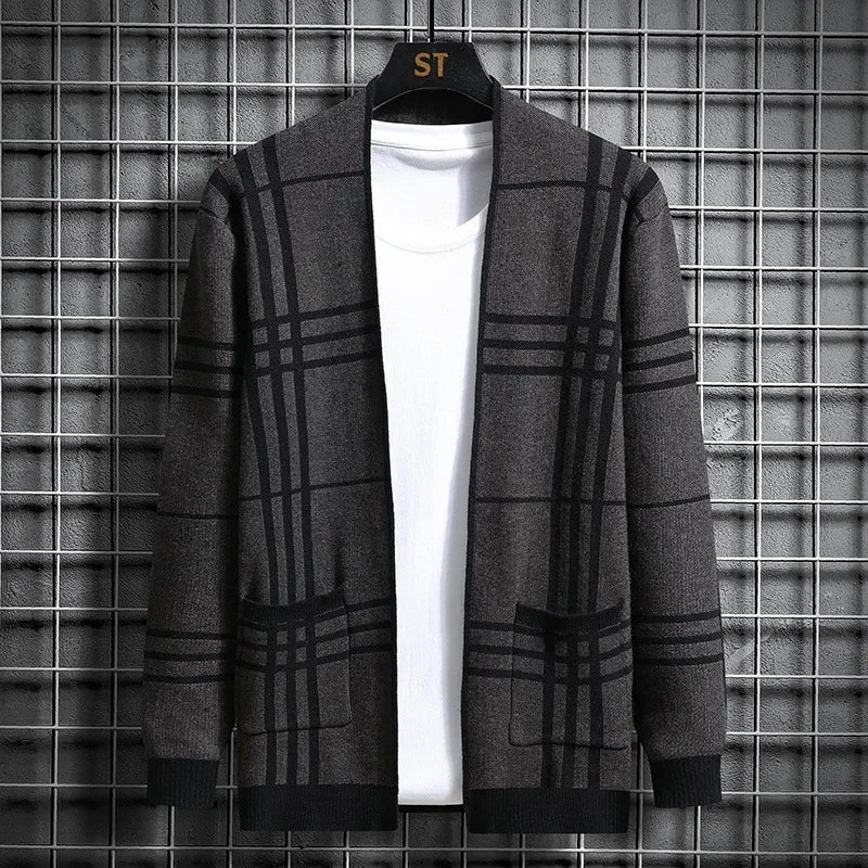 MONTROSE PLAID KNIT CARDIGAN