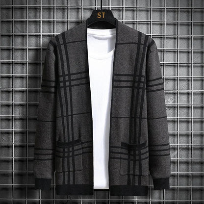 MONTROSE PLAID KNIT CARDIGAN