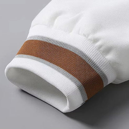 KINGSLEY HOODED VARSITY JACKET