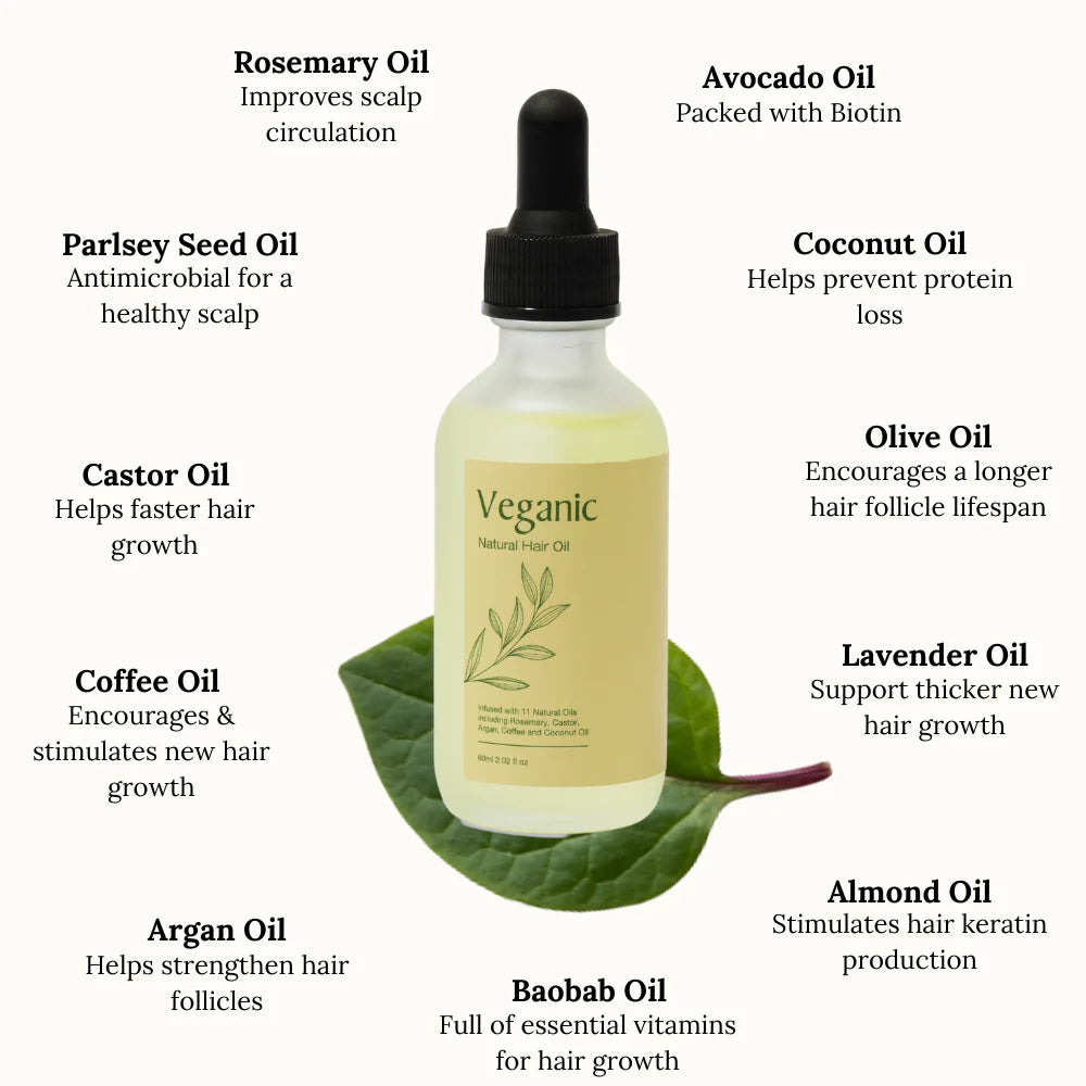 Veganic | Natural Hair Growth Oil Treatment