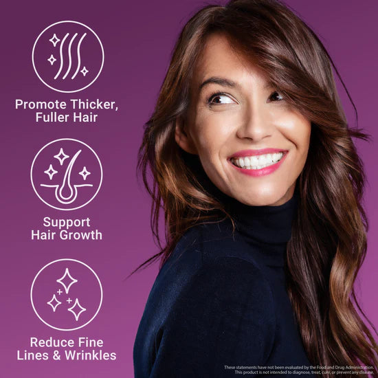 Force Factor Hair Growth Accelerator with Lustriva® — Thicker-Looking, Stronger-Looking Hair | Biotin, Vitamins C & E