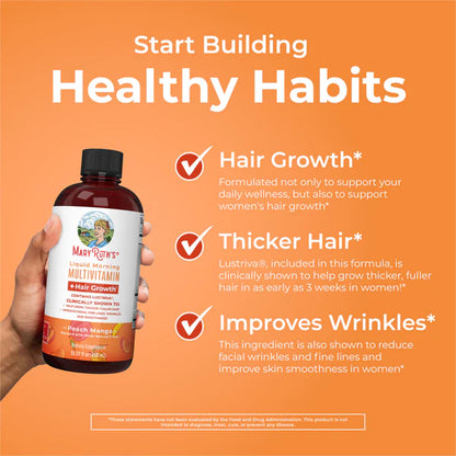 MaryRuth’s Liquid Multivitamin with Lustriva® — Thicker-Looking Hair & Smoother-Looking Skin