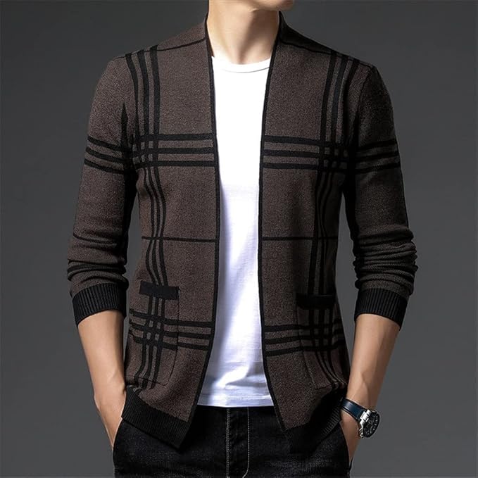 MONTROSE PLAID KNIT CARDIGAN