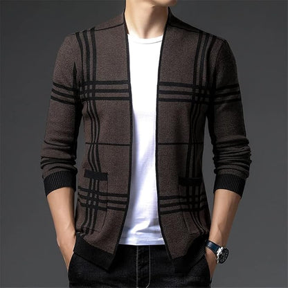 MONTROSE PLAID KNIT CARDIGAN