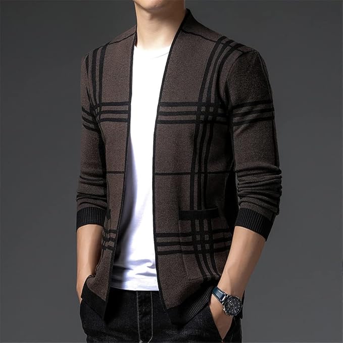 MONTROSE PLAID KNIT CARDIGAN