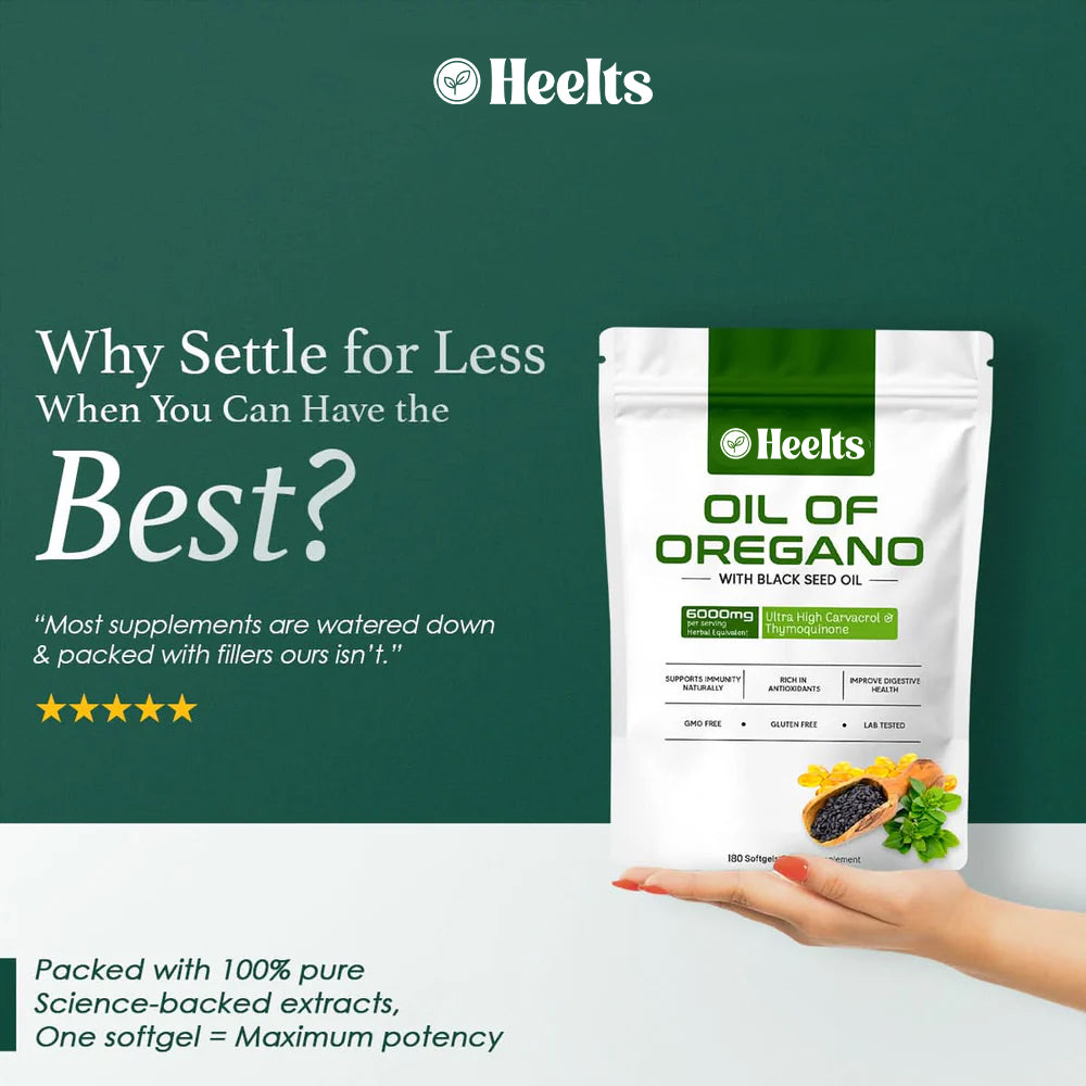 Oil of Oregano & Black Seed® – Immune Support, Digestive Health & Natural Energy Formula
