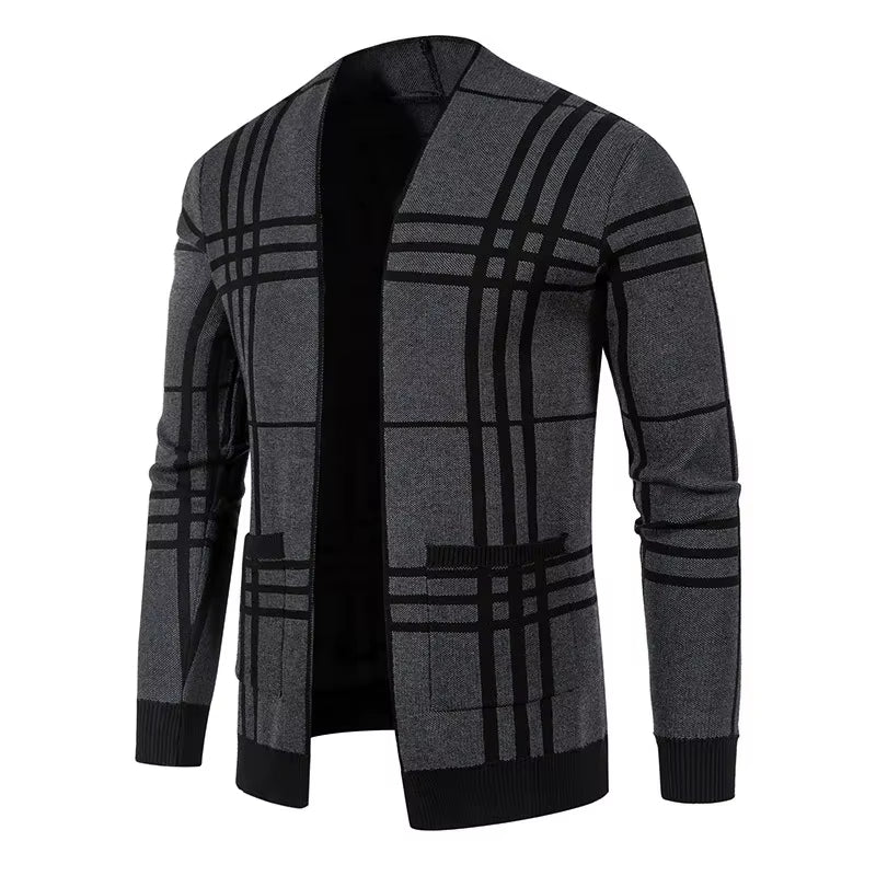 MONTROSE PLAID KNIT CARDIGAN