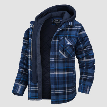 HARRY JACKET | FLANNEL WITH REMOVABLE HOOD