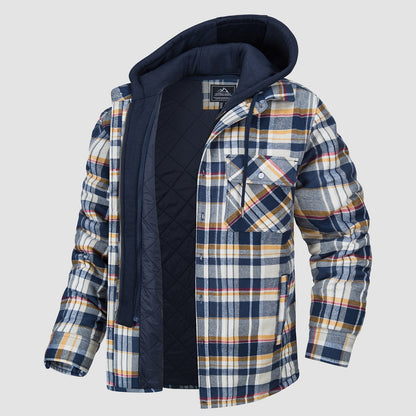 HARRY JACKET | FLANNEL WITH REMOVABLE HOOD
