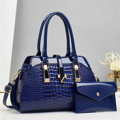 CROCO GLAM HANDBAG