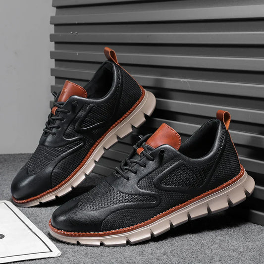 CALDWELL LEATHER TRAINERS