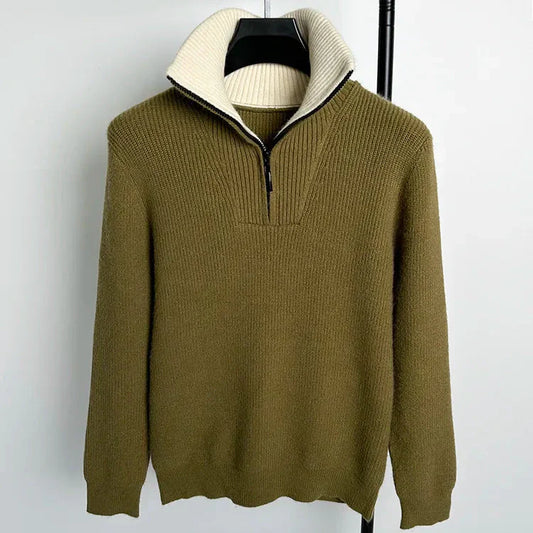 CHARLIE ZIP-UP SWEATER