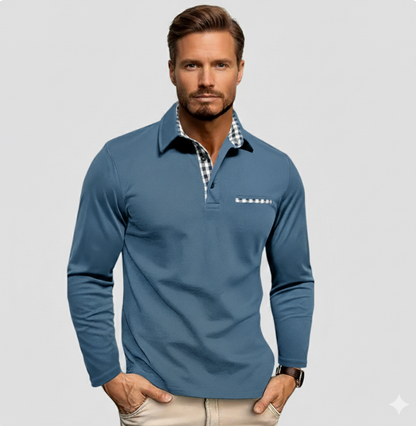CALVERTON LONG-SLEEVE POLO