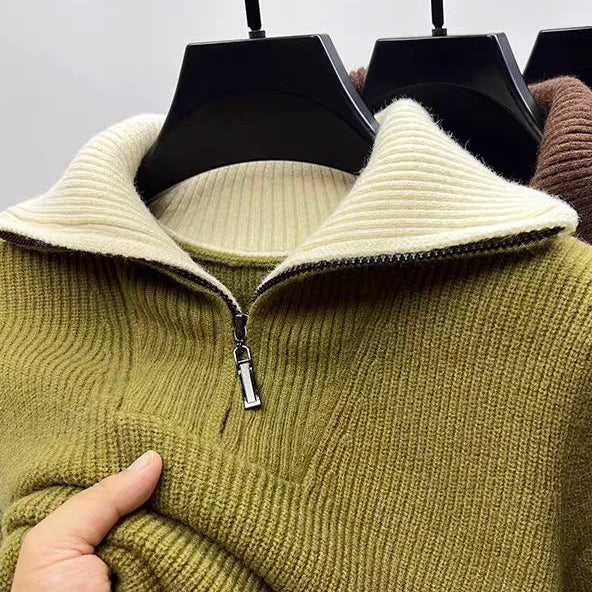 CHARLIE ZIP-UP SWEATER