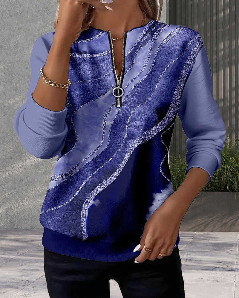 AVELINE HALF-ZIP VINTAGE SWEATSHIRT