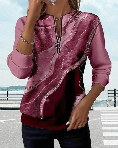 AVELINE HALF-ZIP VINTAGE SWEATSHIRT