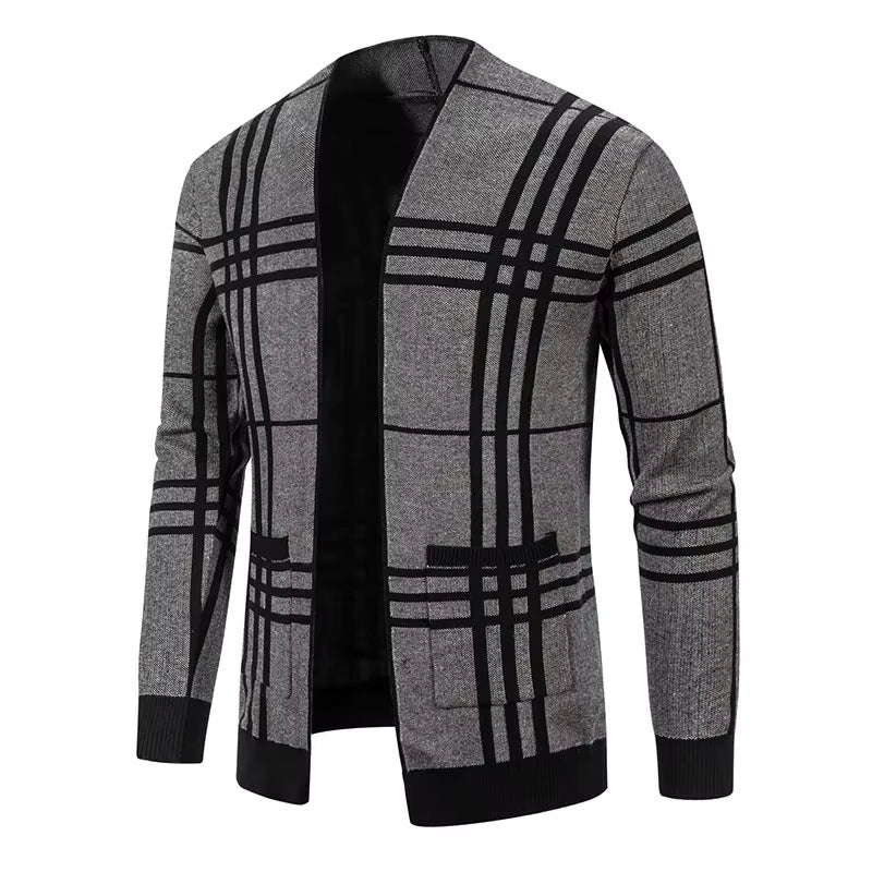MONTROSE PLAID KNIT CARDIGAN