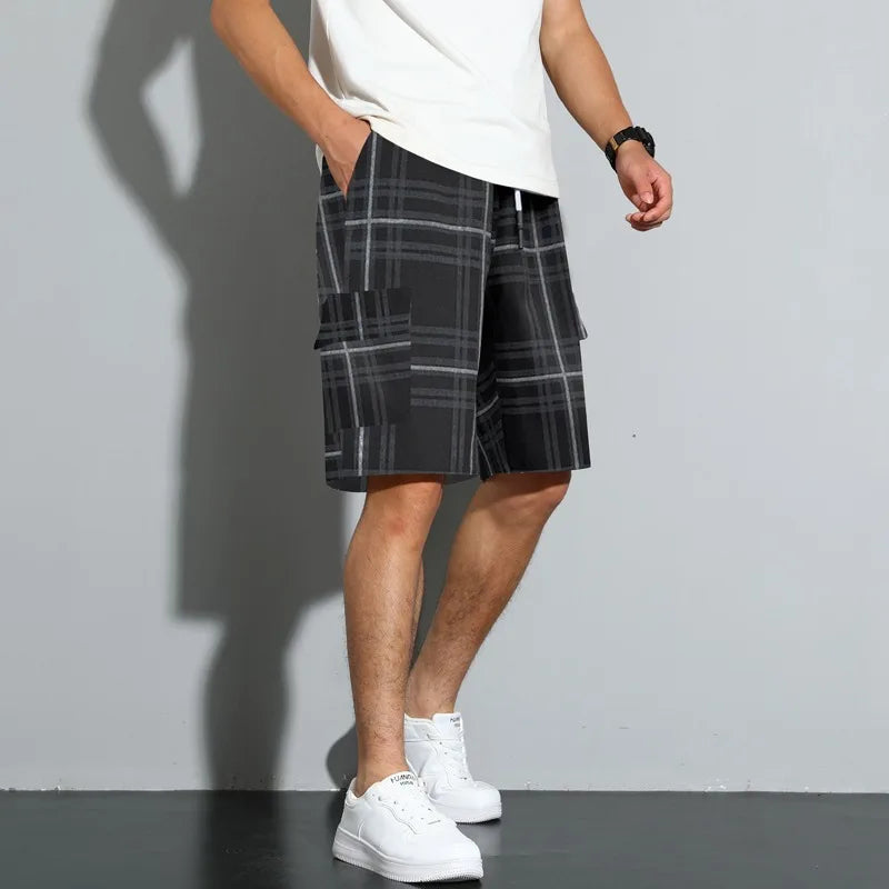 RIDGEWAY PLAID CARGO SHORTS
