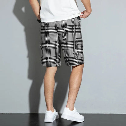 RIDGEWAY PLAID CARGO SHORTS