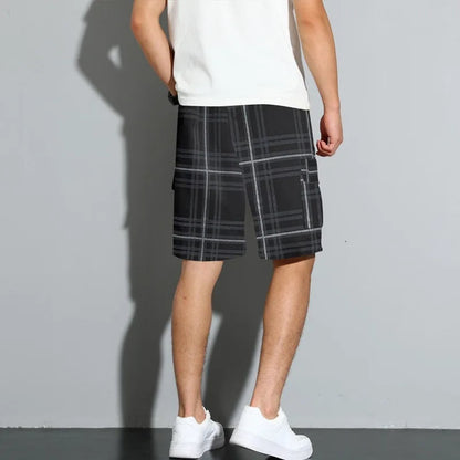 RIDGEWAY PLAID CARGO SHORTS