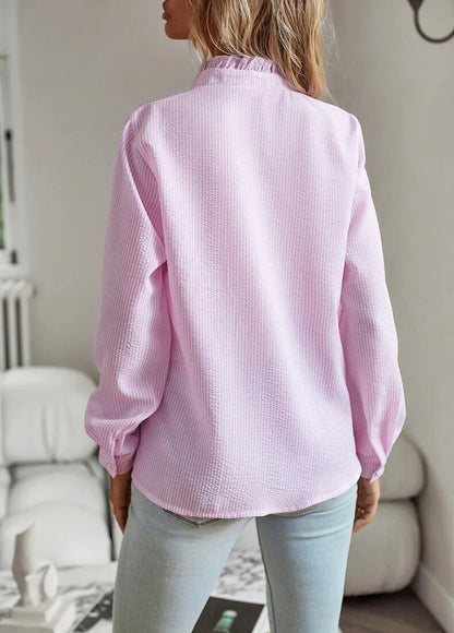 AURORA RUFFLE LONG SLEEVE SHIRT