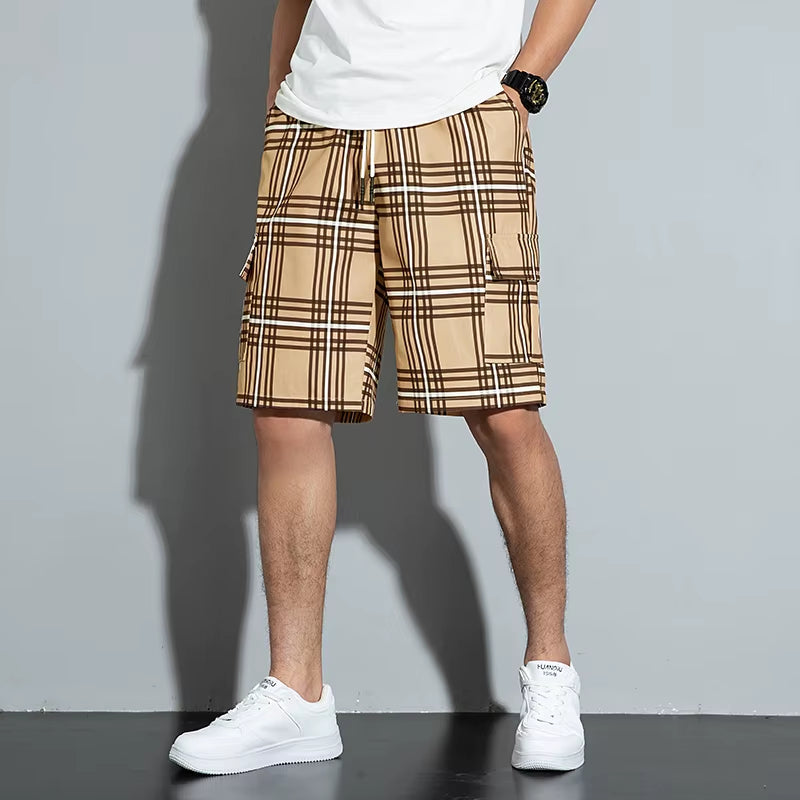 RIDGEWAY PLAID CARGO SHORTS